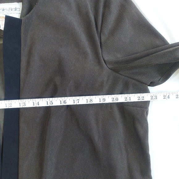 Leslie Belle Canada VTG 80s Sueded Poly Jacket Blazer, 16 - Picture 10 of 11